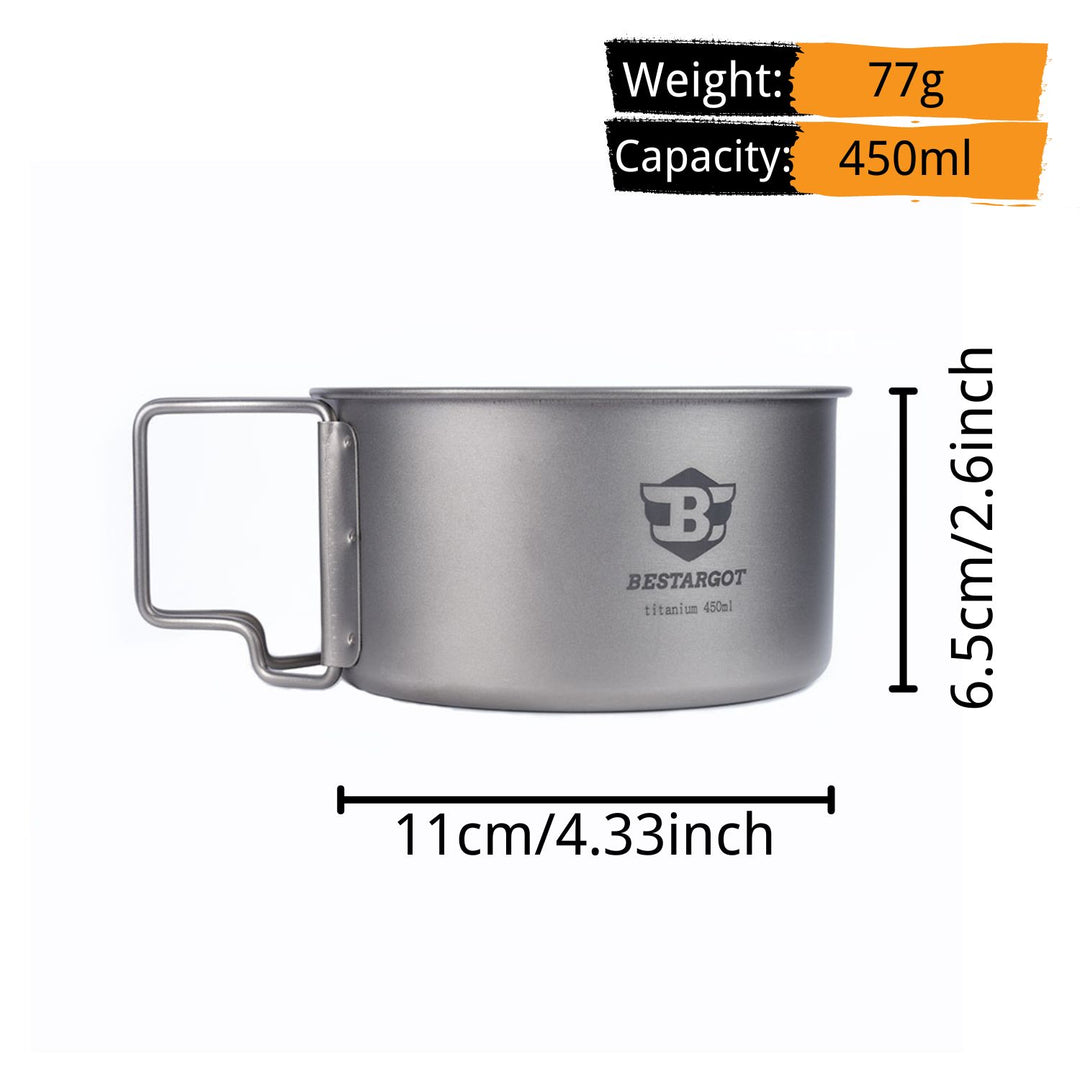 450ML Ti-Single Wall Short Cup