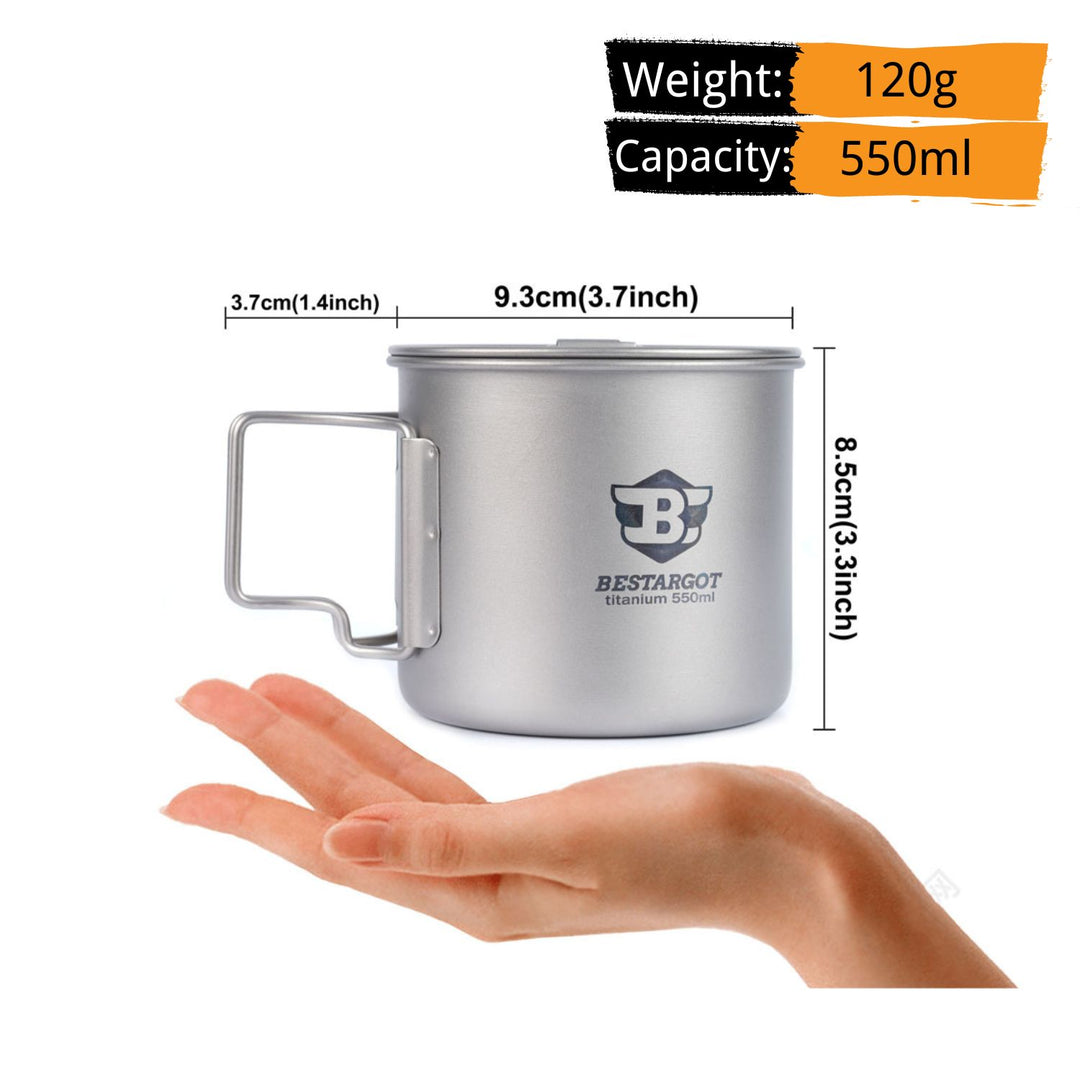 550 ml di tazza da parete singolo ti