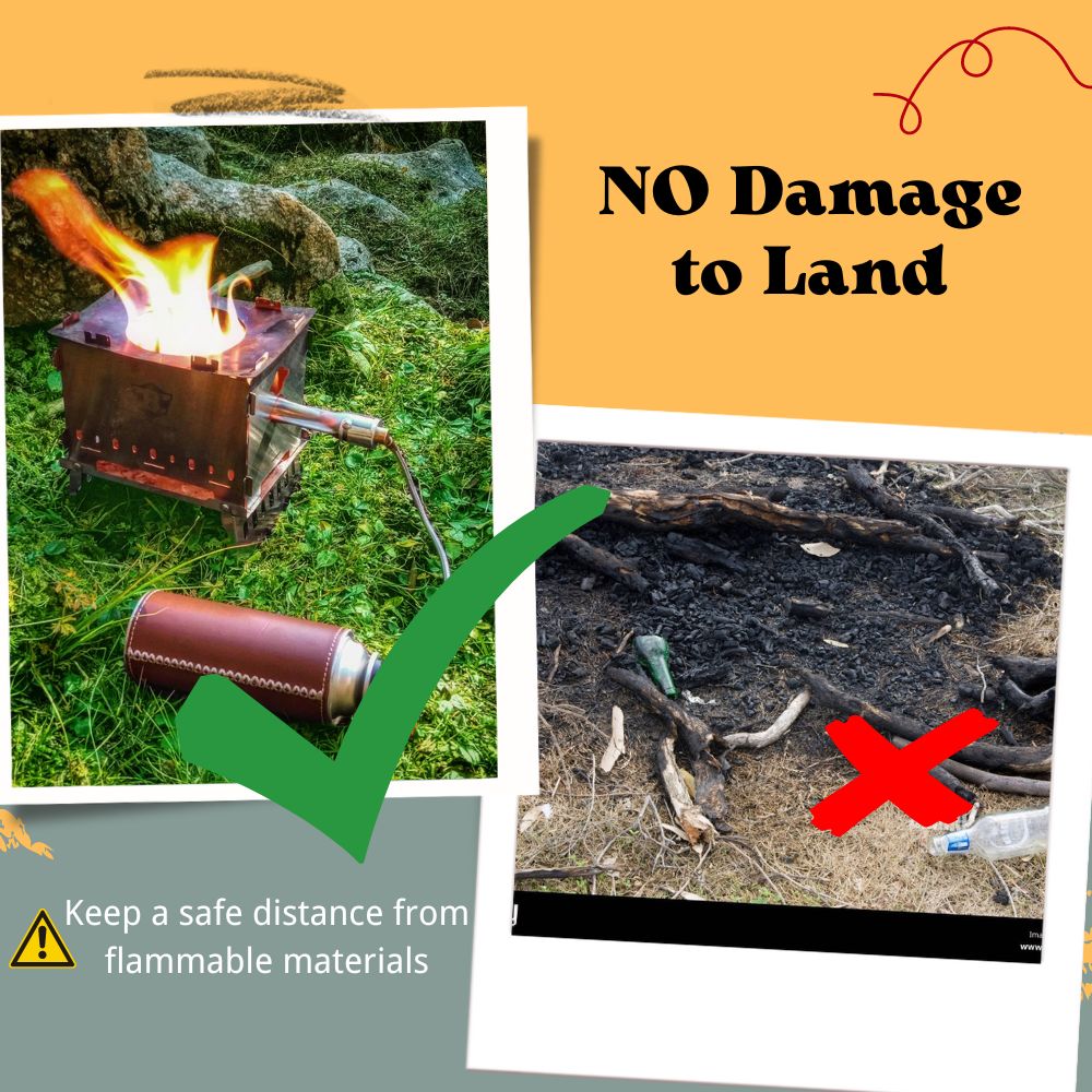 Camping Gas Pixel-Grill ™ per patio, balconi, picnics