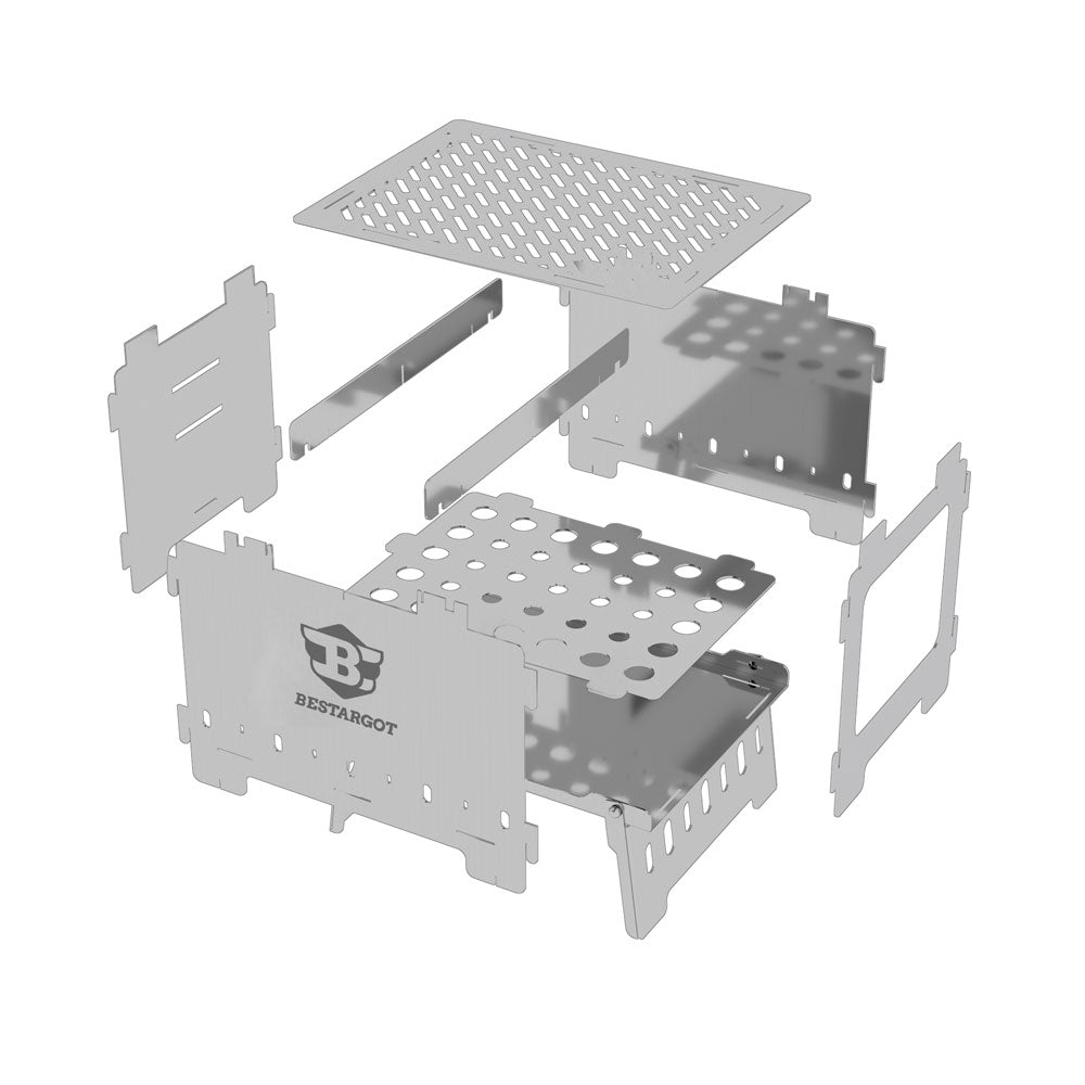Camping Charcoal Grill, Design portatile