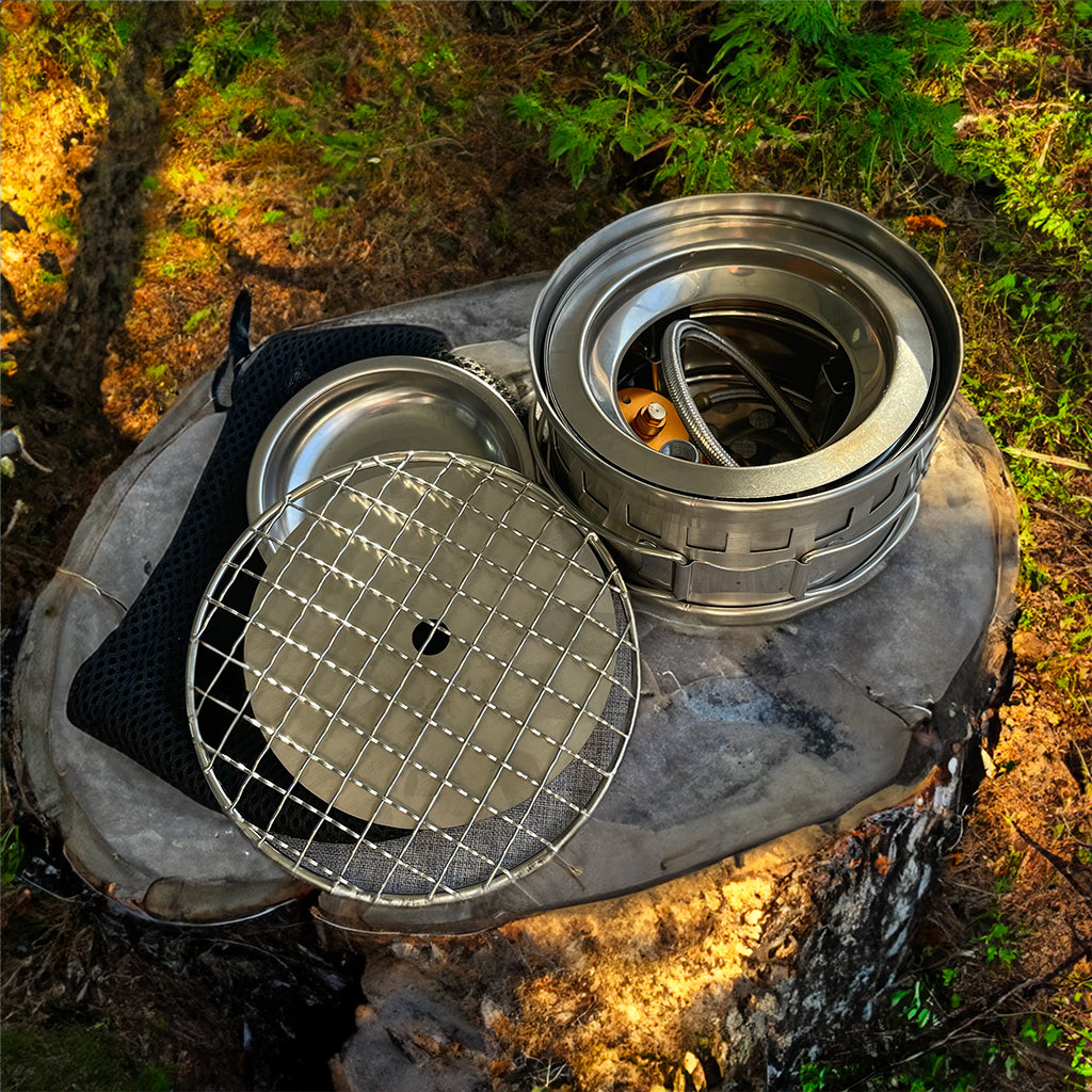 Hobo stove and tea  Wood gas stove, Camping meals, Camping stove
