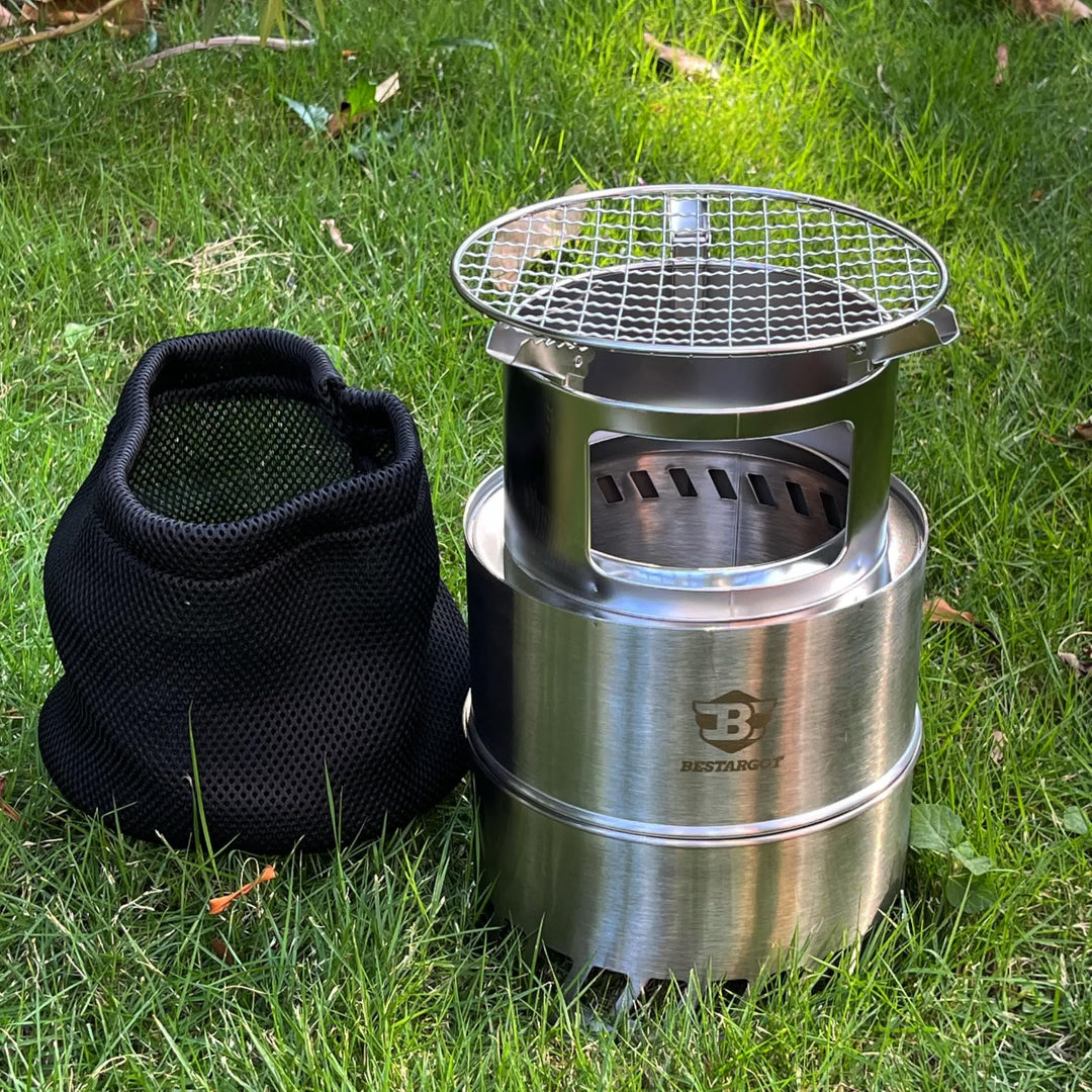 Réchaud à gaz en bois de camping Rocket Réchaud à gaz Hobo