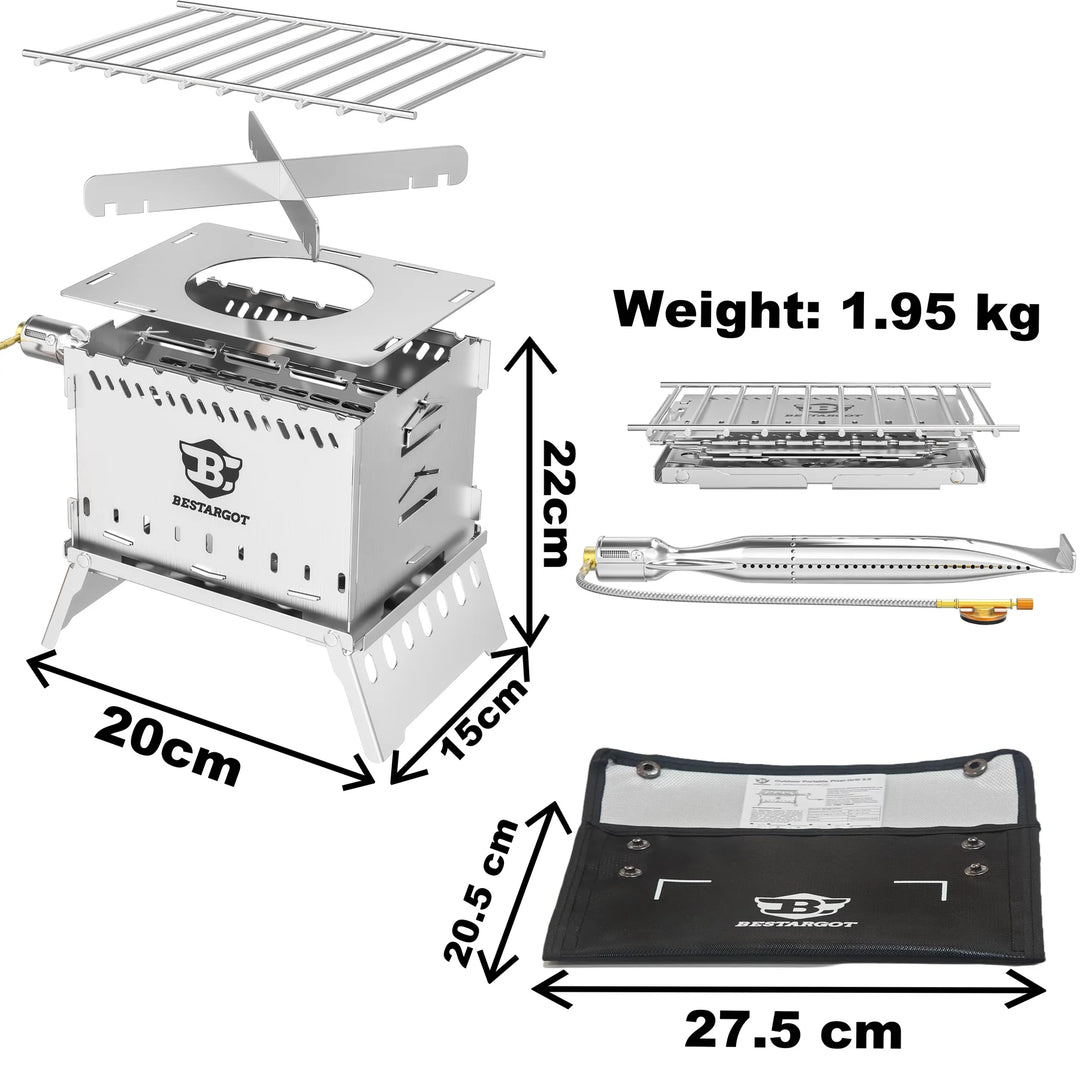 Camping Gas Pixel-Grill ™ per patio, balconi, picnics