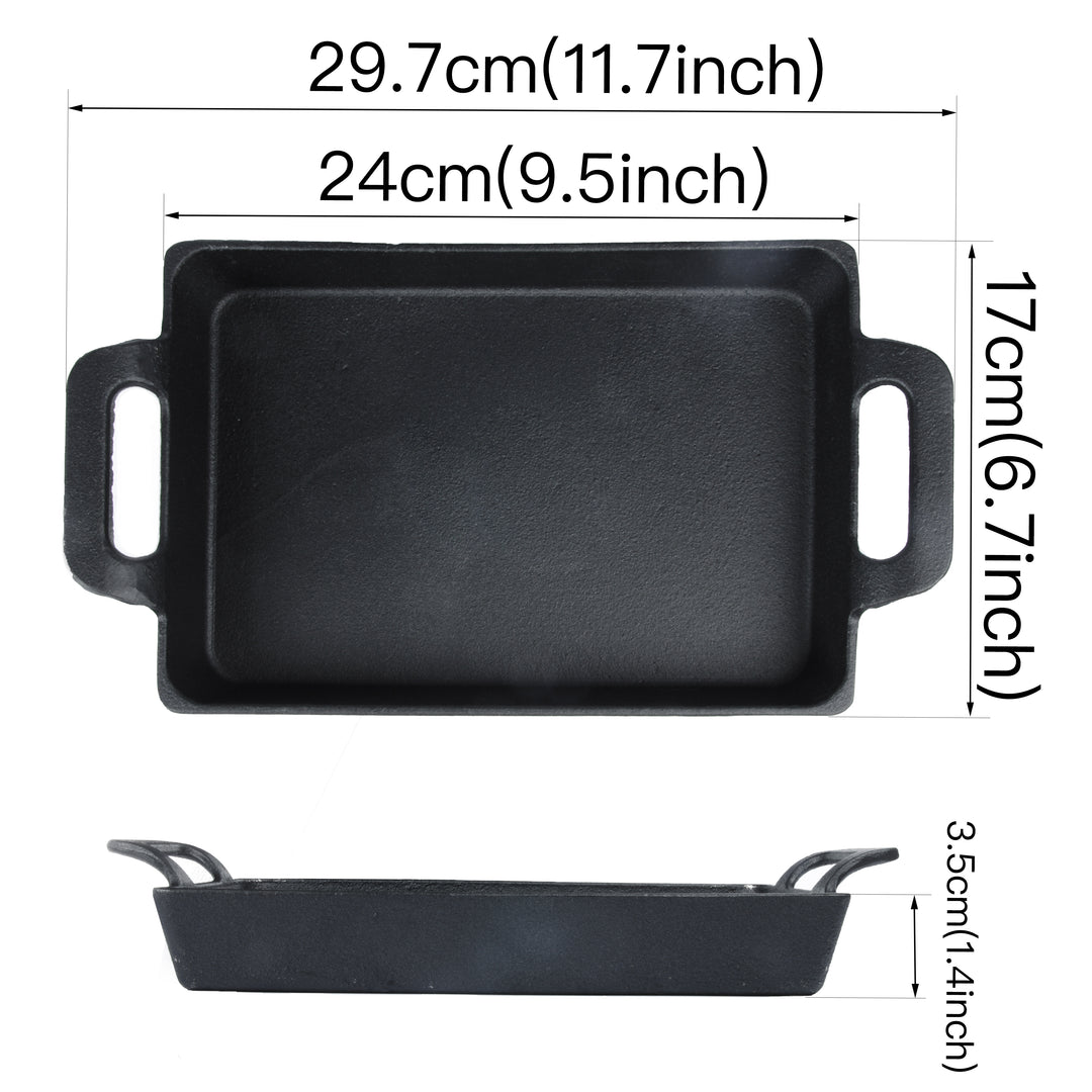 Camping Cast Iron Skillet 11 inch